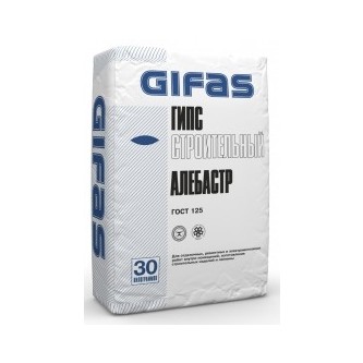 Гипс строительный GIFAS, 30кг. Гипс строительный GIFAS, 30кг.